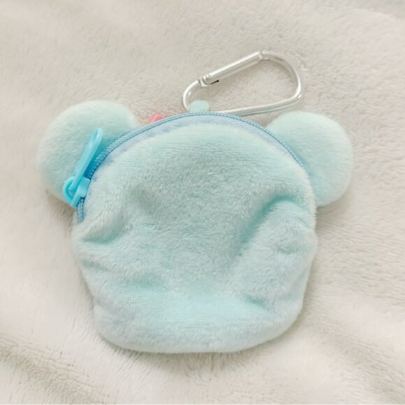 Japanese Kawaii Swimmer Blue Bear Soft EarPods Coin Trinket Pouch - Picture 2 of 2